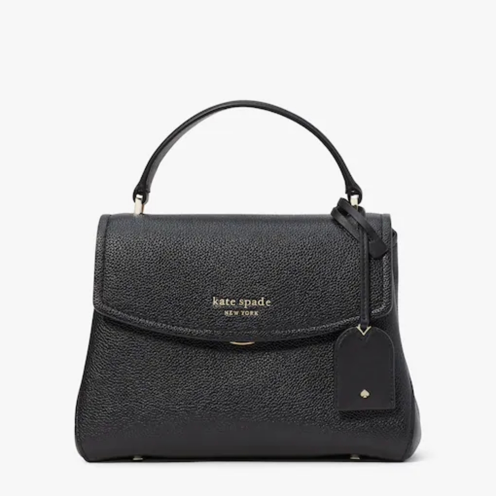 Kate Spade Thompson Small Top Handle Bag In Black Gem